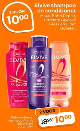 Trekpleister Elvive Shampoo en Conditioner aanbieding