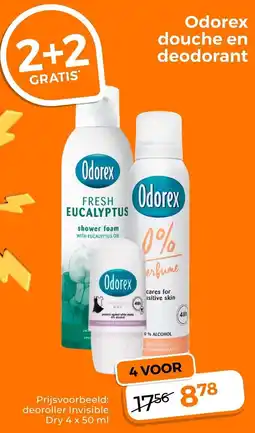 Trekpleister Odorex Douche en Deodorant aanbieding