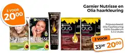 Trekpleister Garnier Nutrisse en Olia Haarkleuring aanbieding