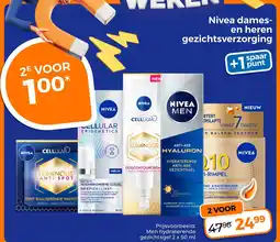 Trekpleister Nivea Dames en Heren Gezichtsverzorging aanbieding