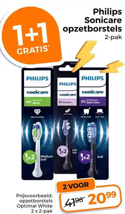 Trekpleister Philips Sonicare Opzetborstels aanbieding