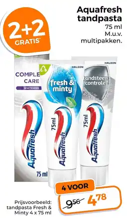 Trekpleister Aquafresh Tandpasta aanbieding