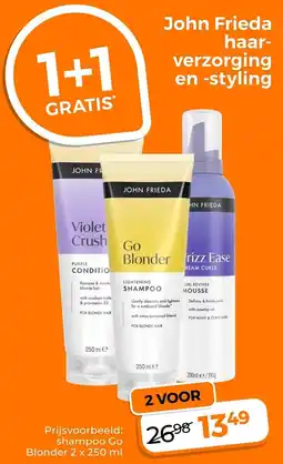 Trekpleister John Frieda Haarverzorging en Styling aanbieding