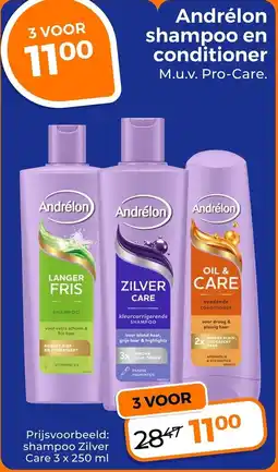 Trekpleister Andrélon Shampoo en Conditioner aanbieding