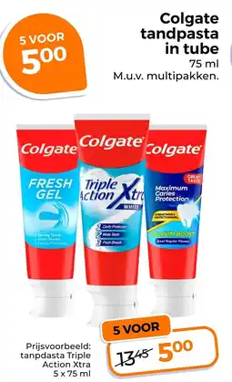 Trekpleister Colgate Tandpasta in Tube aanbieding