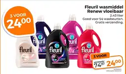 Trekpleister Fleuril Wasmiddel Renew Vloeibaar aanbieding