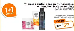 Trekpleister Therme Douche, Deodorant, Handzeep en Hand en Bodyverzorging aanbieding