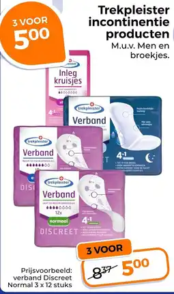 Trekpleister Trekpleister Incontinentie Producten aanbieding