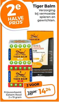 Trekpleister Tiger Balm aanbieding