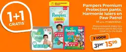 Trekpleister Pampers Premium Protection pants, Harmonie luiers en Paw Patrol aanbieding