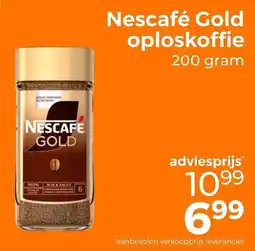 Trekpleister Nescafé Gold oploskoffie aanbieding