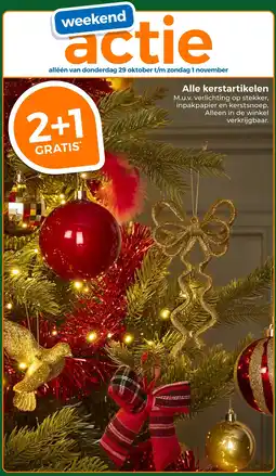 Trekpleister Alle Kerstartikelen aanbieding