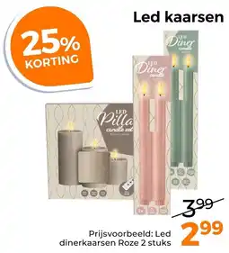 Trekpleister Led Kaarsen aanbieding