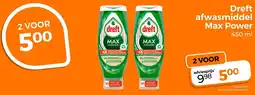 Trekpleister Dreft Afwasmiddel Max Power aanbieding