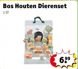 Kruidvat Bos Houten Dierenset aanbieding