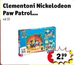 Kruidvat Clementoni Nickelodeon Paw Patrol Kinderpuzzels aanbieding