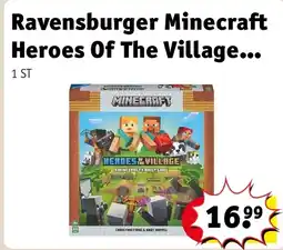 Kruidvat Ravensburger Minecraft Heroes Of The Village Junior aanbieding