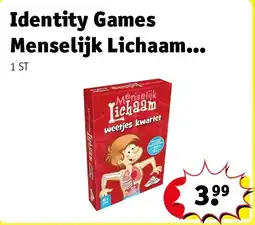 Kruidvat Identity Games Menselijk Lichaam Kwartet aanbieding
