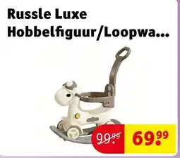 Kruidvat Russle Luxe Hobbelfiguur/Loopwagen met duwstang aanbieding