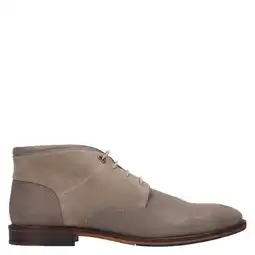 Wehkamp Manfield suède veterschoenen - taupe aanbieding