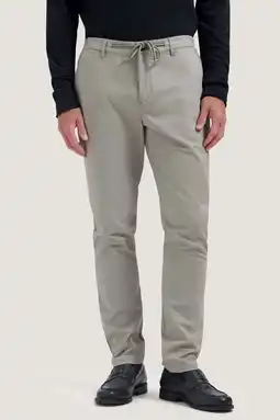 Wehkamp Dstrezzed tapered chino taupe aanbieding
