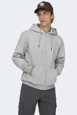 Wehkamp ONLY & SONS sweatvest ONSCERES grijs aanbieding