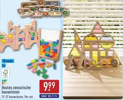 ALDI Houten Sensorische Bouwstenen aanbieding