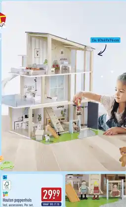 ALDI Houten poppenhuis aanbieding