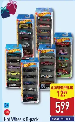 ALDI Hot Wheels 5-pack aanbieding
