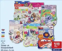 ALDI Sticker en kleurplatenboek aanbieding
