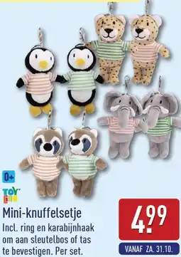 ALDI Toy Lino Mini-knuffelsetje aanbieding