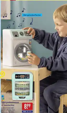 ALDI Speelgoedvaatwasser of -wasmachine aanbieding