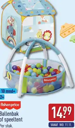 ALDI Fisher-Price Ballenbak of speeltent aanbieding