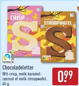 ALDI Chocoladeletter aanbieding