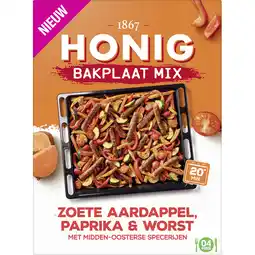 Jumbo Honig Bakplaat Mix Zoete Aardappel, Paprika & Worst 36g aanbieding
