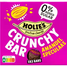 Jumbo Holie's Crunchy Bar Amandel Speculaas 3 x 2 Stuks 6 x 20 g aanbieding