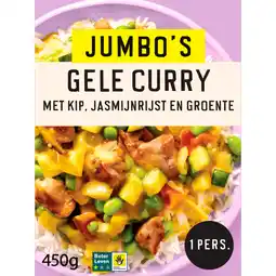 Jumbo Jumbo's Vriesverse Maaltijd Kip Gele Curry 450 g aanbieding