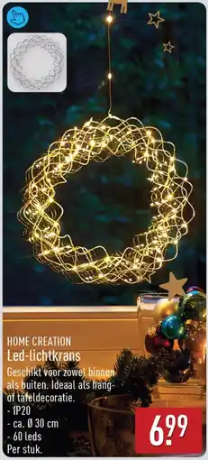 ALDI Home Creation Led-lichtkrans aanbieding