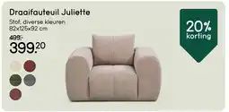 Leen Bakker Draaifauteuil Juliette aanbieding