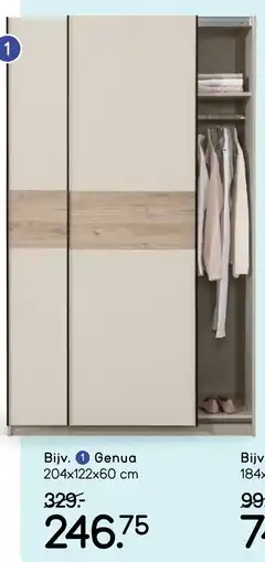 Leen Bakker Genua kledingkasten aanbieding