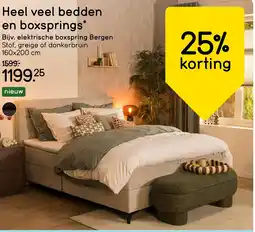 Leen Bakker Elektrische boxspring Bergen aanbieding