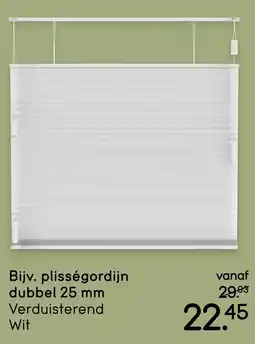 Leen Bakker Plisségordijn dubbel aanbieding
