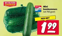 Nettorama Mini komkommers aanbieding