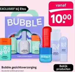 Etos Bubble gezichtsverzorging aanbieding