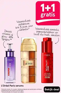 Etos L'oréal paris serums aanbieding