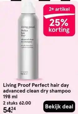 Etos Living proof perfect hair day advanced clean dry shampoo aanbieding