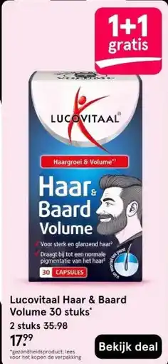 Etos Lucovitaal Haar & Baard Volume aanbieding
