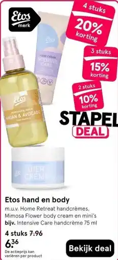 Etos Etos hand en body aanbieding