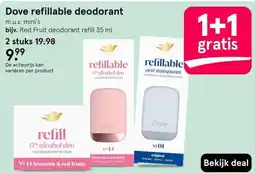 Etos Dove refillable deodorant aanbieding
