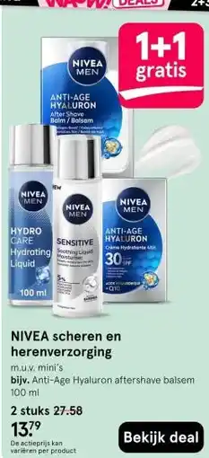 Etos NIVEA scheren en herenverzorging aanbieding